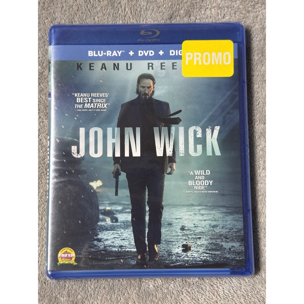 John Wick - Blu-ray+DVD+Digital - Promo (with Special Features) Sealed New